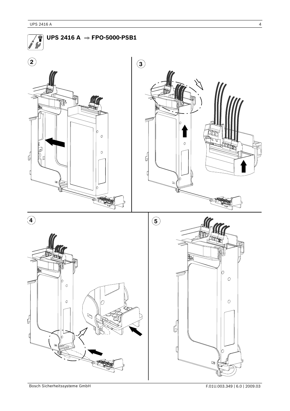 Bosch FPP-5000 External Power Supply Unit Kit 24 V User Manual | Page 4 / 28