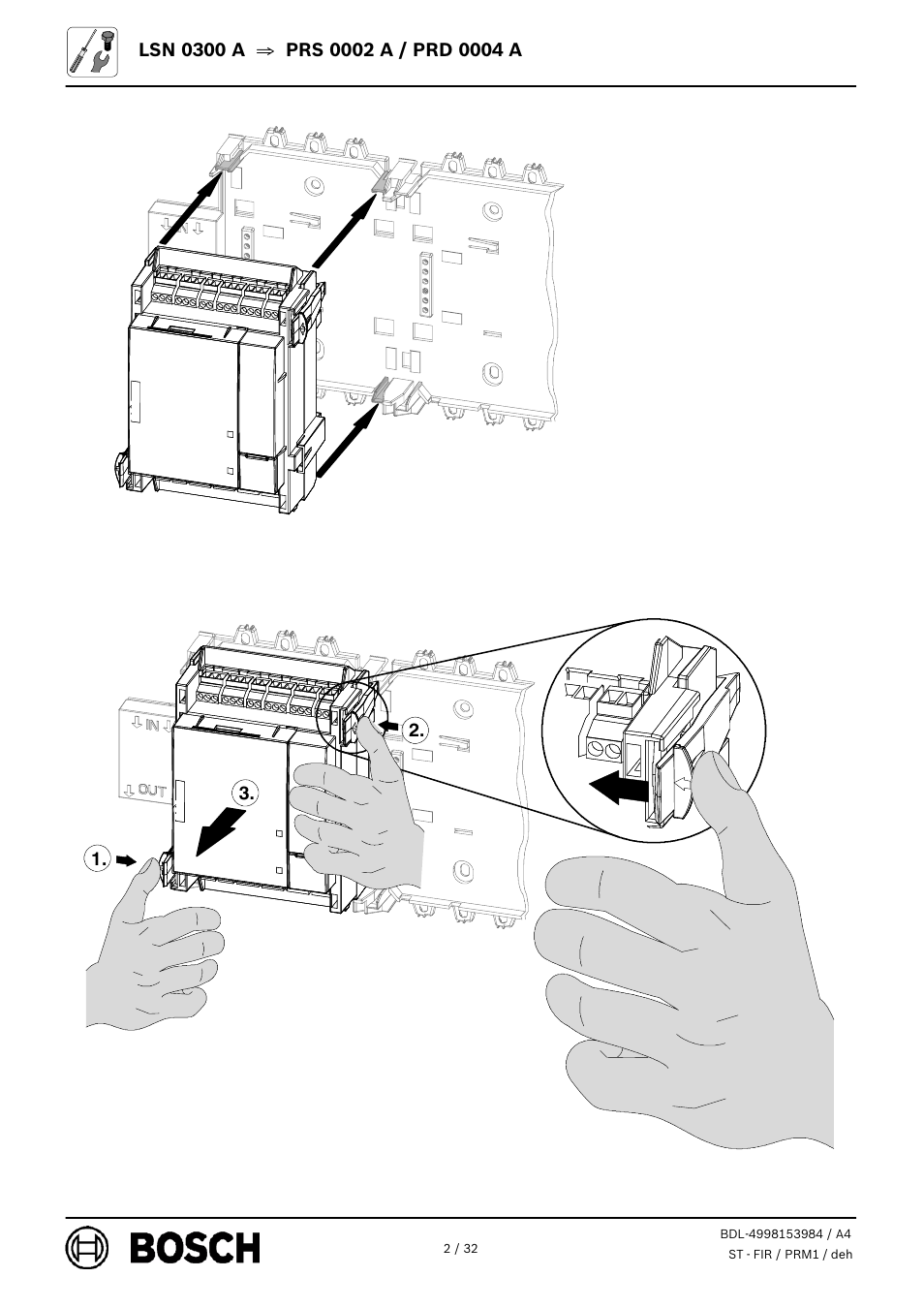 Bosch LSN 0300 A LSN improved Module 300 mA User Manual | Page 2 / 32