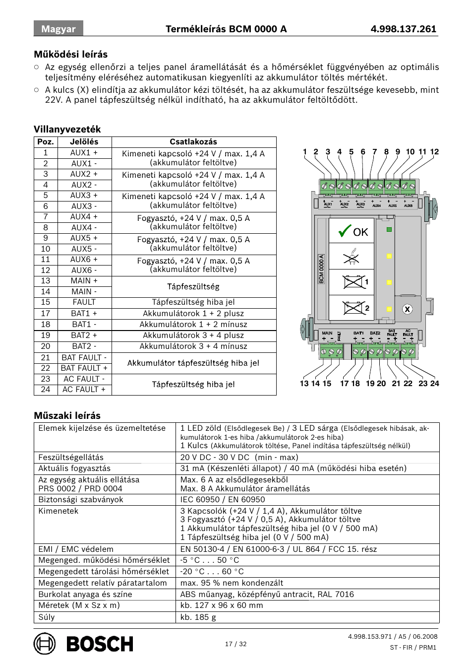 Bosch BCM 0000 A Battery Controller Module User Manual | Page 17 / 32