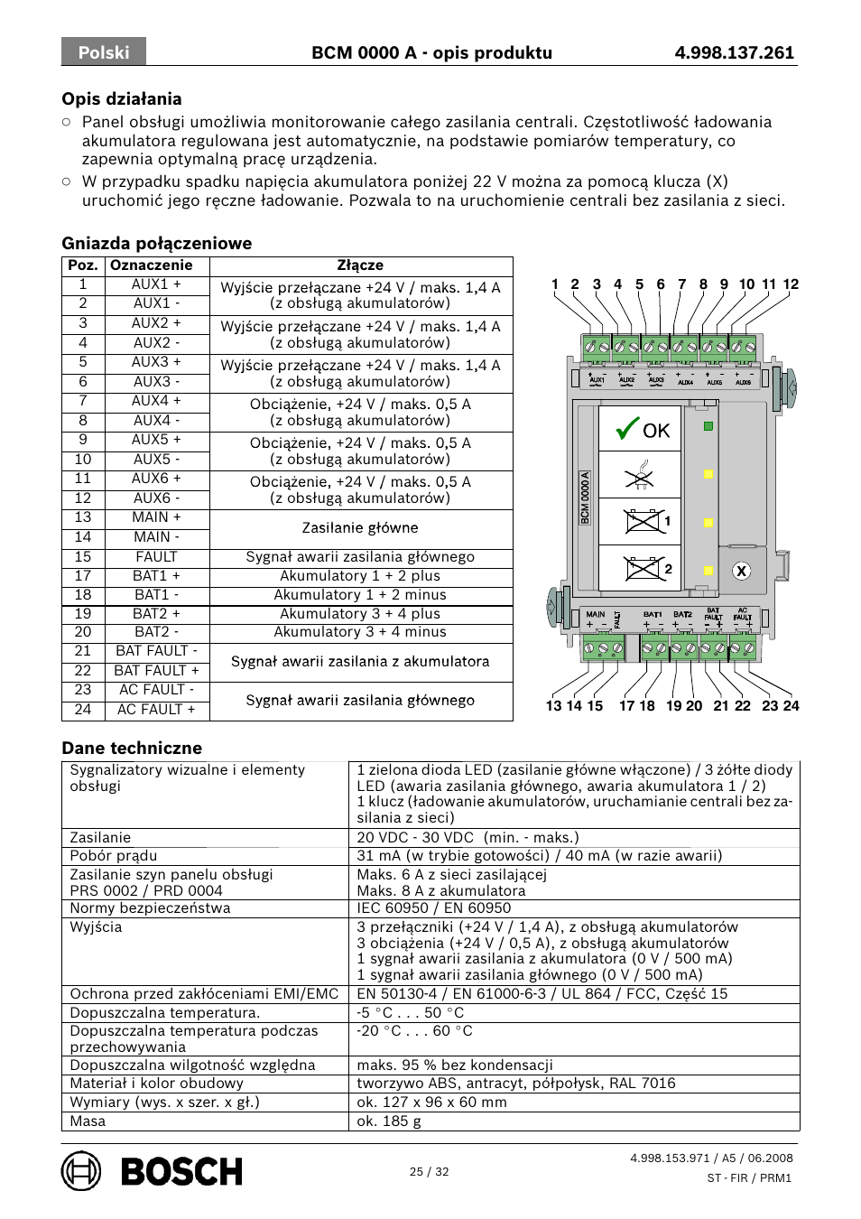 Bosch BCM 0000 A Battery Controller Module User Manual | Page 25 / 32
