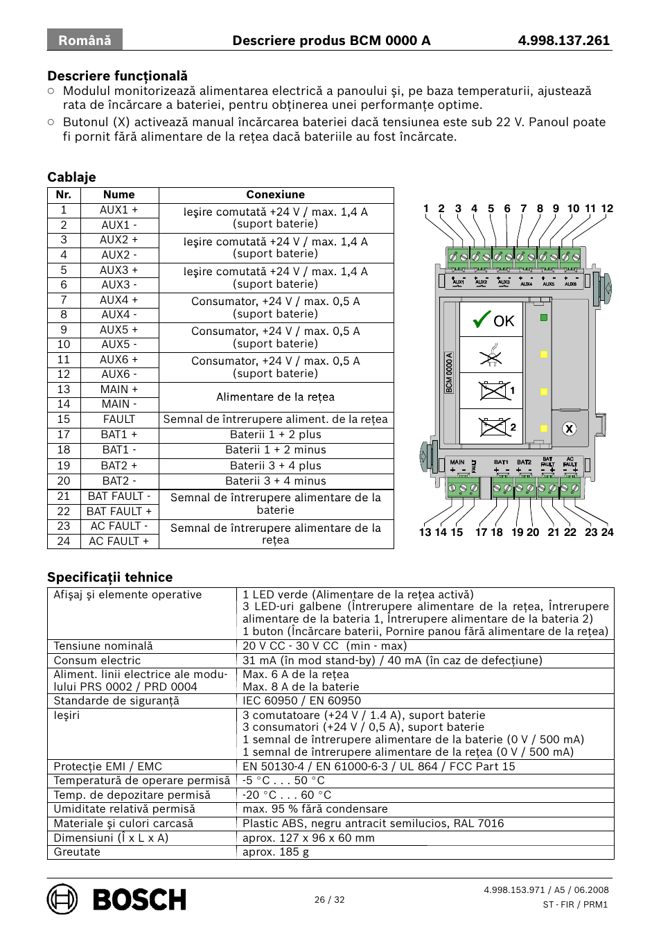 Bosch BCM 0000 A Battery Controller Module User Manual | Page 26 / 32