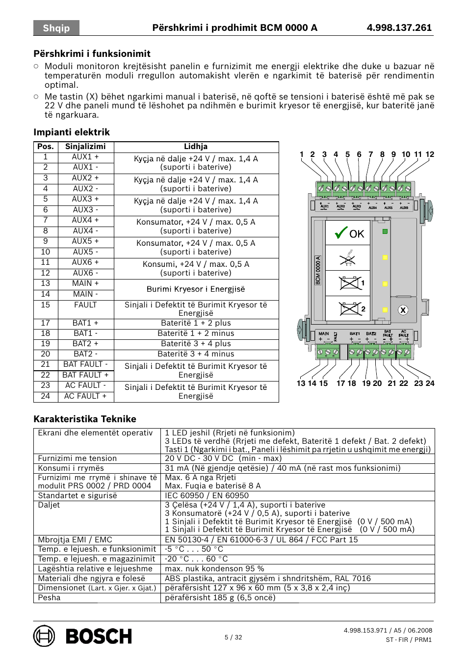 Bosch BCM 0000 A Battery Controller Module User Manual | Page 5 / 32