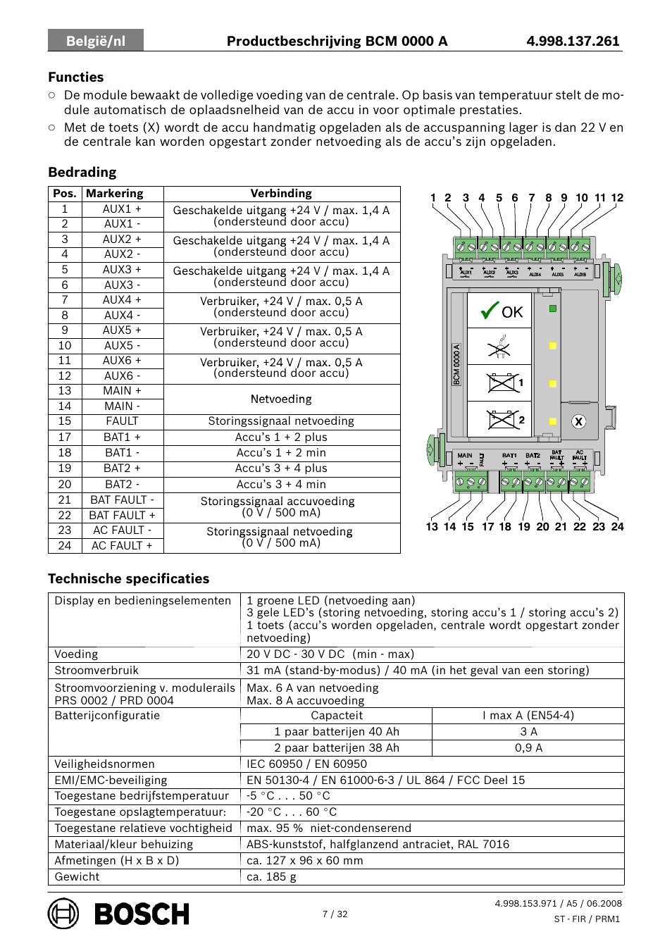 Bosch BCM 0000 A Battery Controller Module User Manual | Page 7 / 32