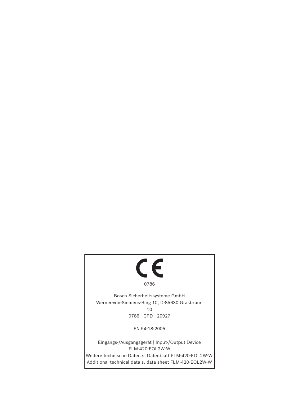 Bosch FLM-420-EOL2W-W EOL Module LSN User Manual | Page 2 / 28