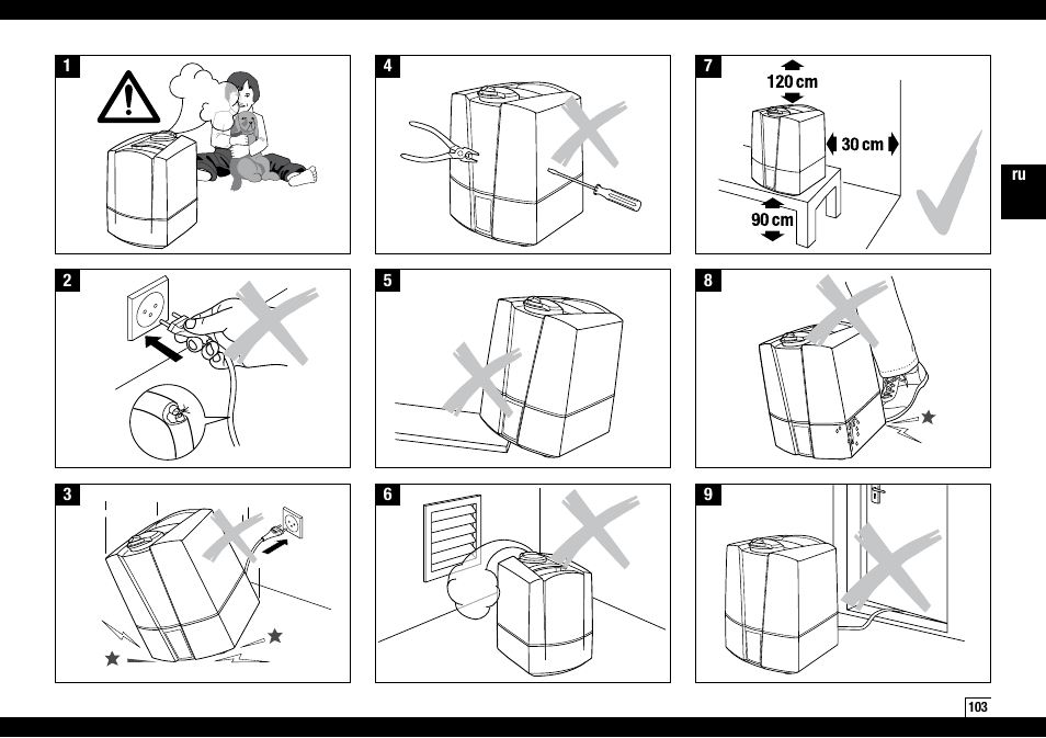 Boneco Air-O-Swiss Boneco U7145 User Manual | Page 103 / 164