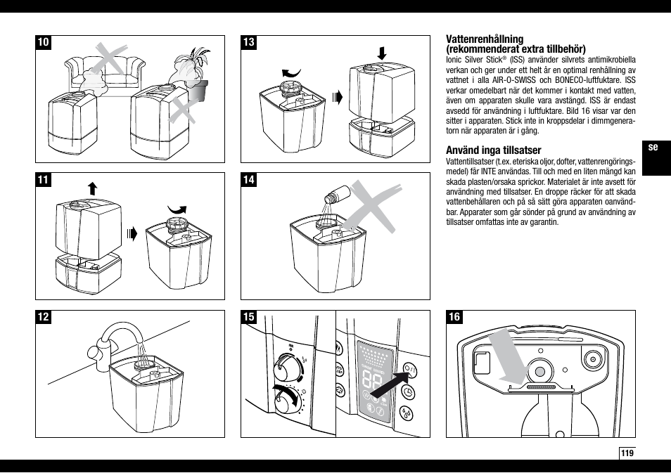 Boneco Air-O-Swiss Boneco U7145 User Manual | Page 119 / 164