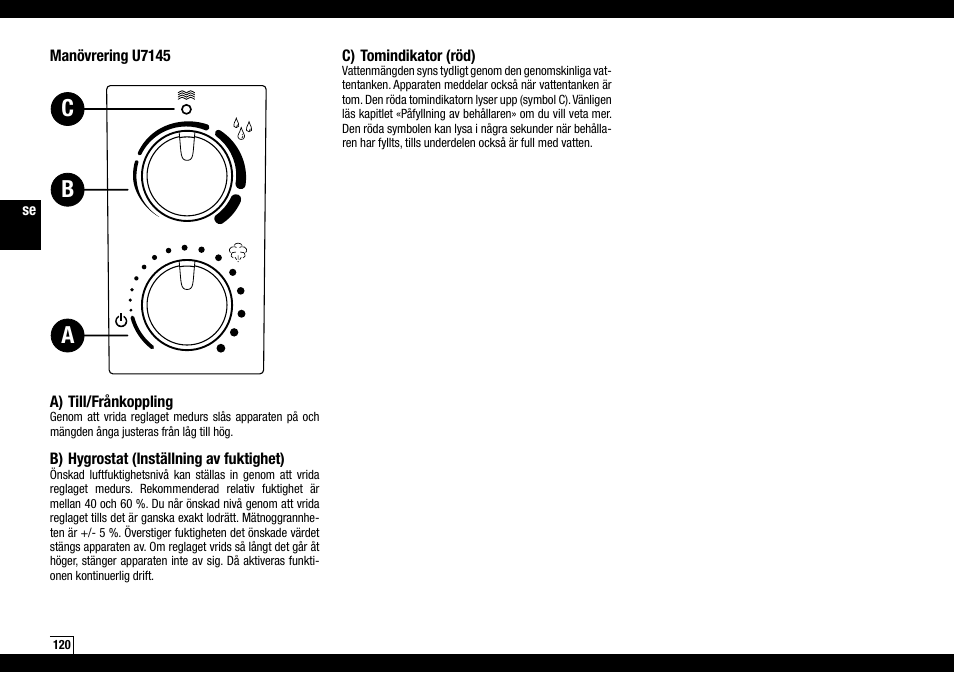 Ab c | Boneco Air-O-Swiss Boneco U7145 User Manual | Page 120 / 164
