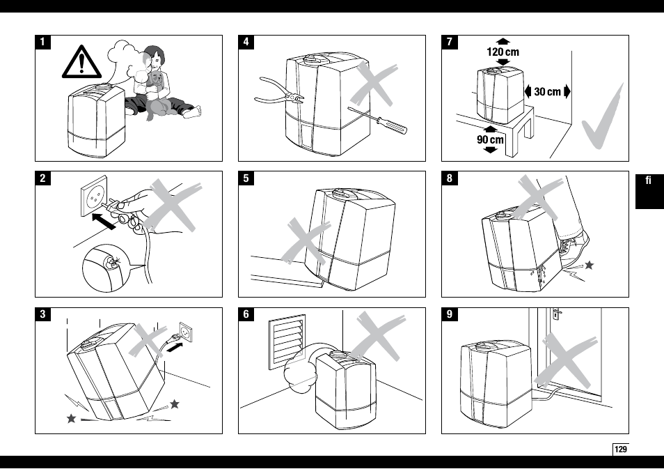 Boneco Air-O-Swiss Boneco U7145 User Manual | Page 129 / 164