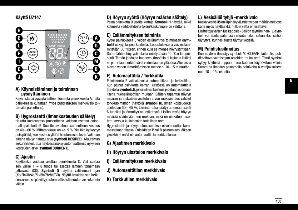 Boneco Air-O-Swiss Boneco U7145 User Manual | Page 133 / 164