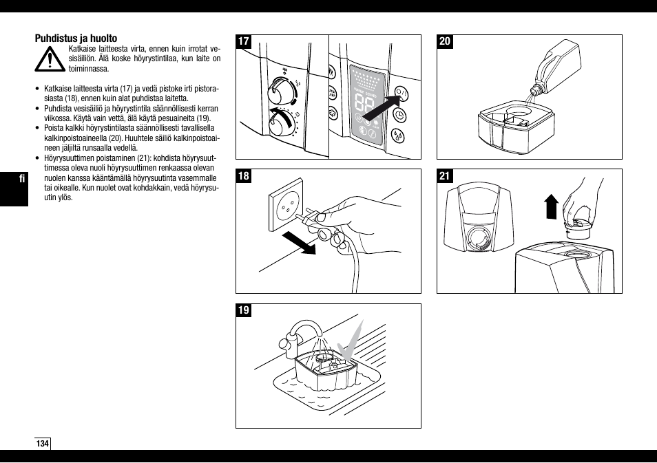 Boneco Air-O-Swiss Boneco U7145 User Manual | Page 134 / 164