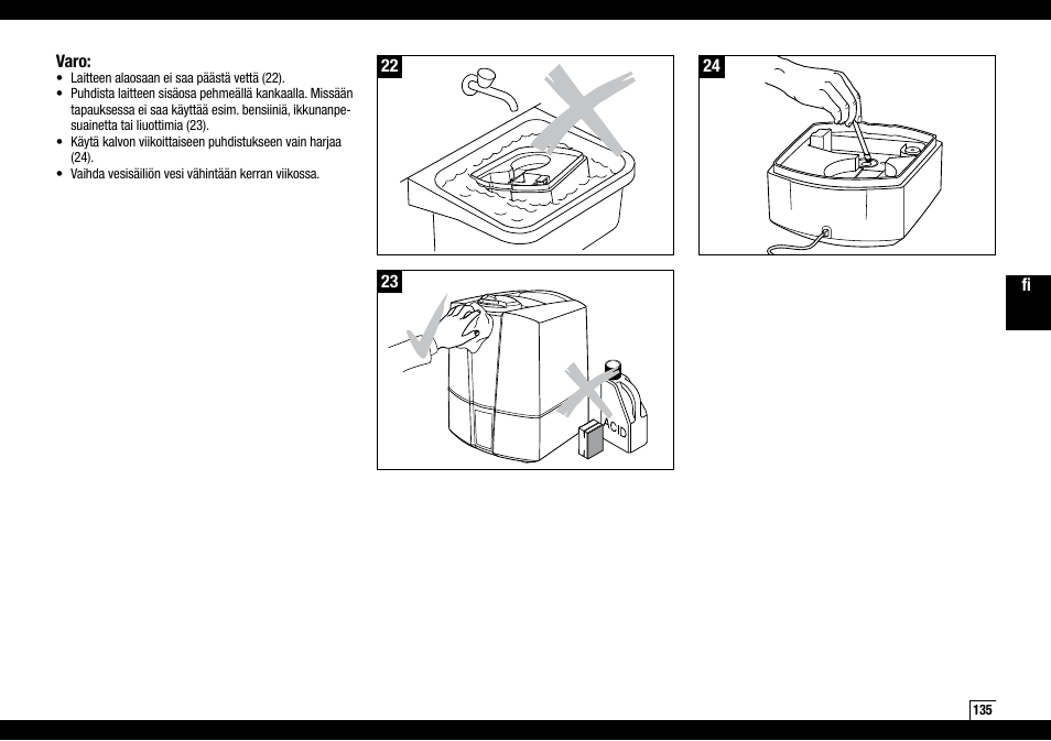Boneco Air-O-Swiss Boneco U7145 User Manual | Page 135 / 164