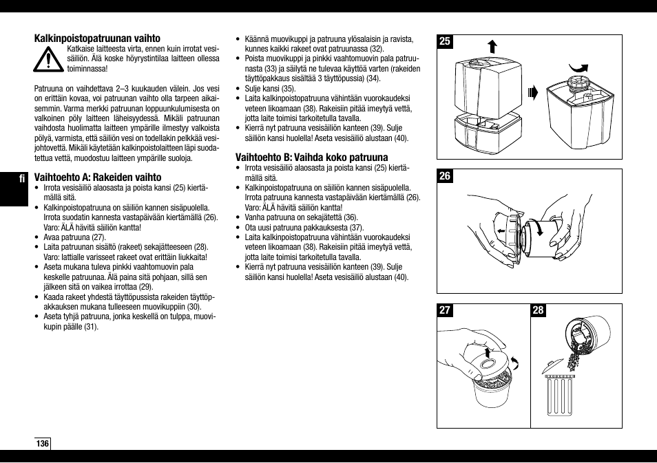 Boneco Air-O-Swiss Boneco U7145 User Manual | Page 136 / 164