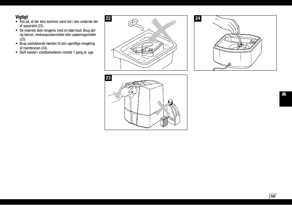 Boneco Air-O-Swiss Boneco U7145 User Manual | Page 147 / 164