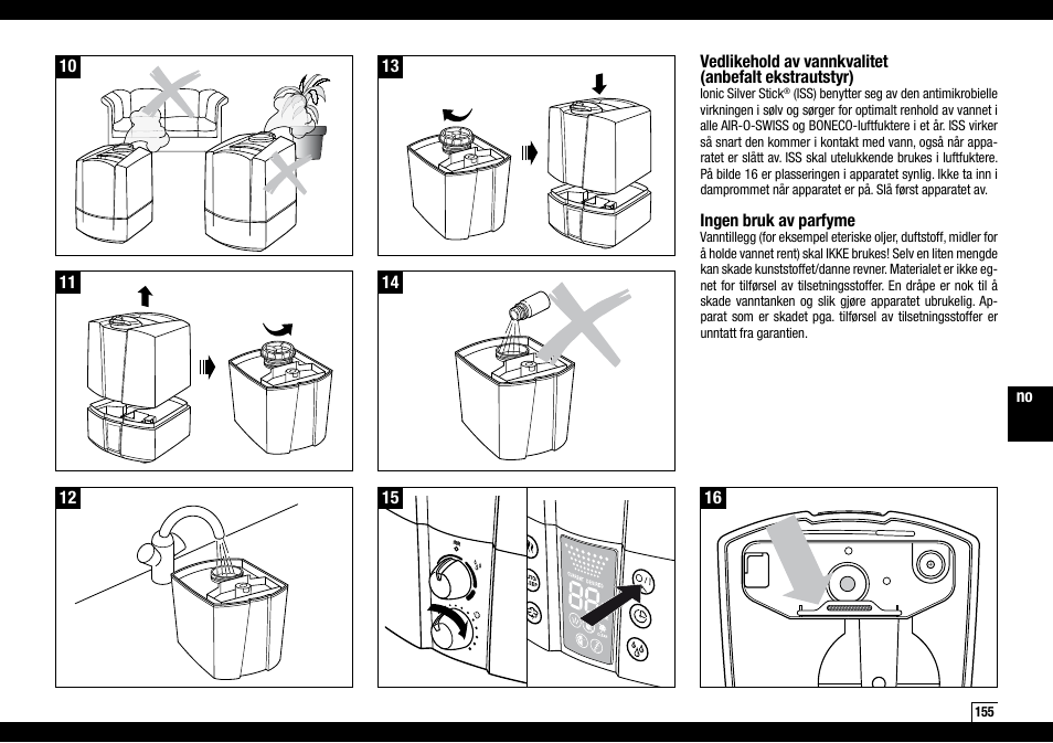 Boneco Air-O-Swiss Boneco U7145 User Manual | Page 155 / 164