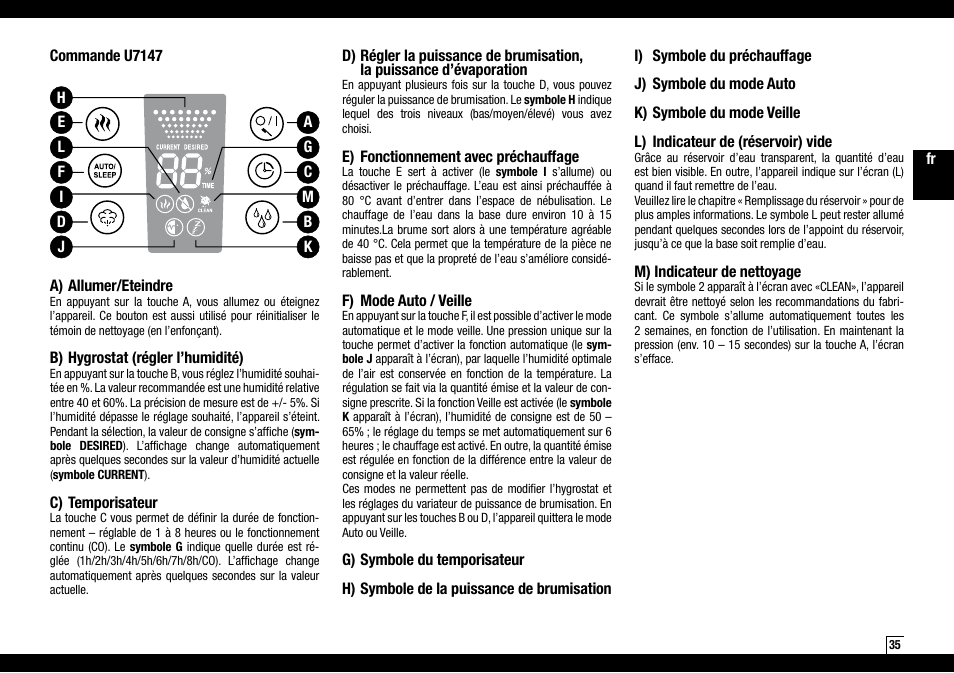 Boneco Air-O-Swiss Boneco U7145 User Manual | Page 35 / 164