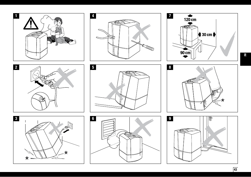 Boneco Air-O-Swiss Boneco U7145 User Manual | Page 43 / 164
