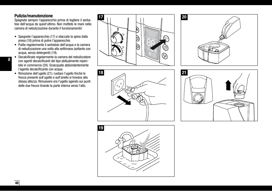 Boneco Air-O-Swiss Boneco U7145 User Manual | Page 48 / 164