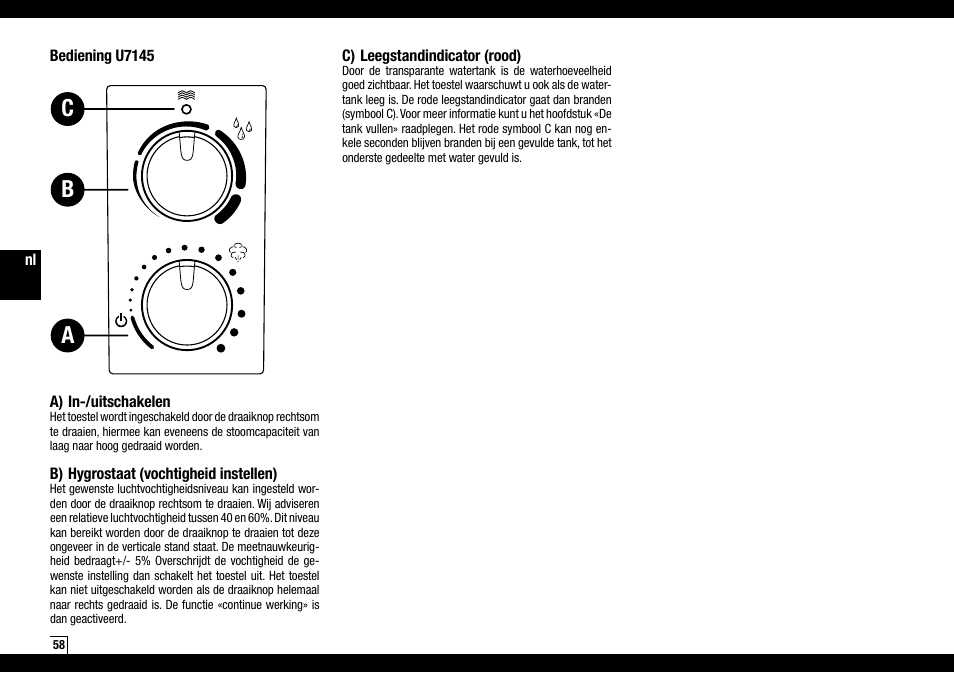 Ab c | Boneco Air-O-Swiss Boneco U7145 User Manual | Page 58 / 164