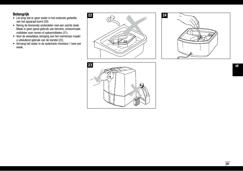 Boneco Air-O-Swiss Boneco U7145 User Manual | Page 61 / 164