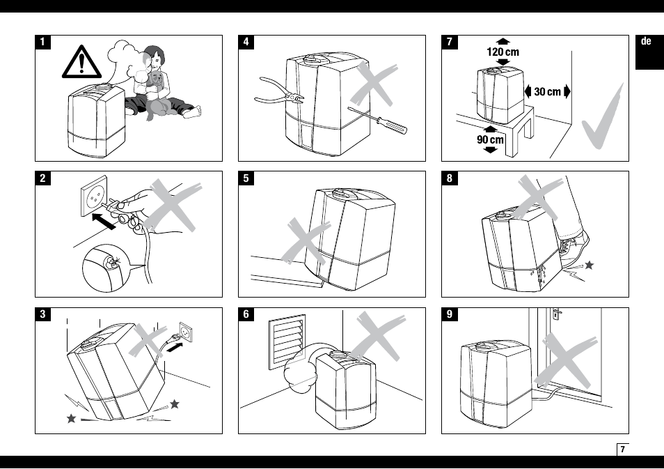 Boneco Air-O-Swiss Boneco U7145 User Manual | Page 7 / 164
