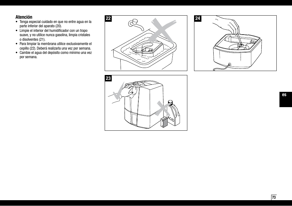 Boneco Air-O-Swiss Boneco U7145 User Manual | Page 73 / 164