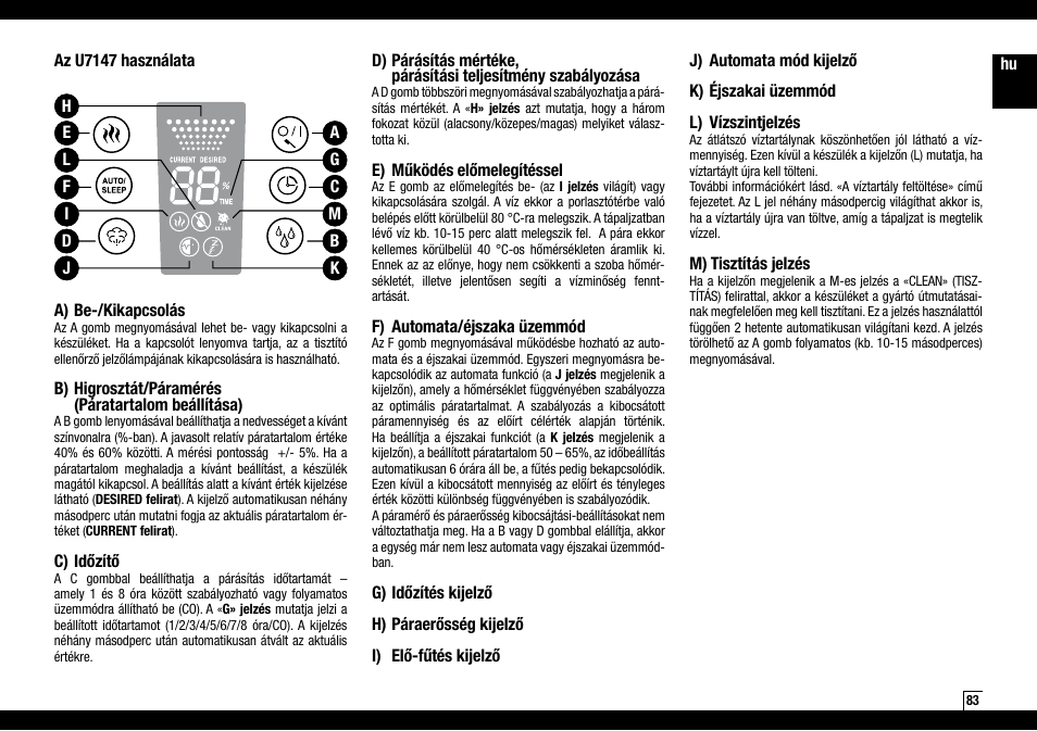 Boneco Air-O-Swiss Boneco U7145 User Manual | Page 83 / 164