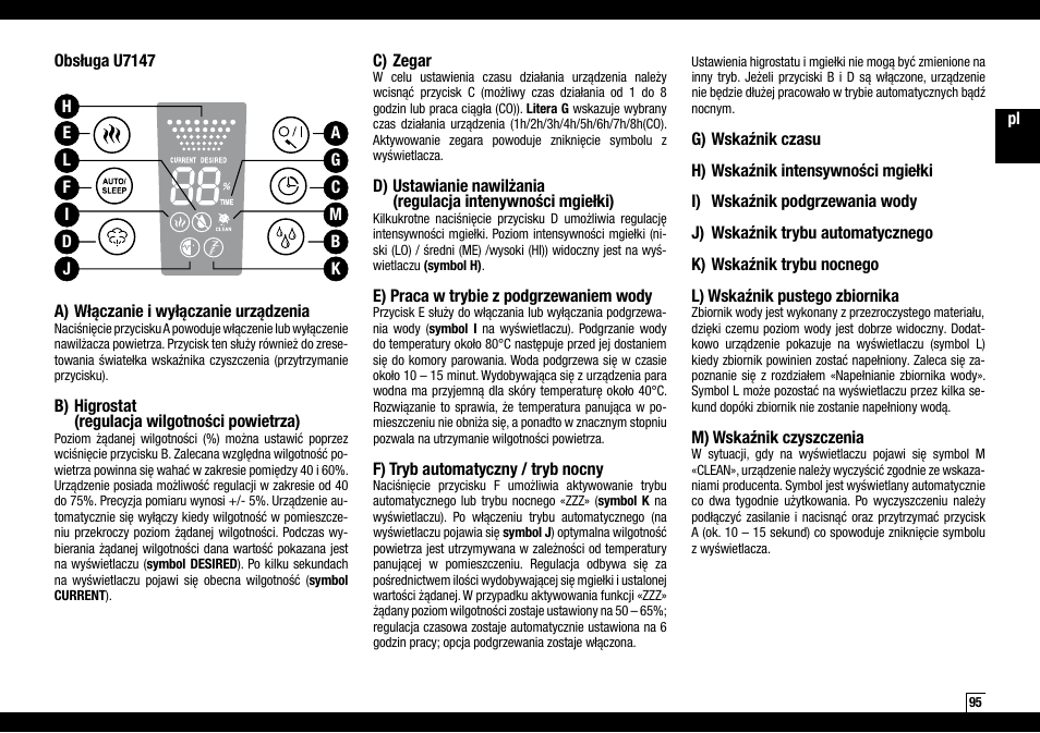 Boneco Air-O-Swiss Boneco U7145 User Manual | Page 95 / 164