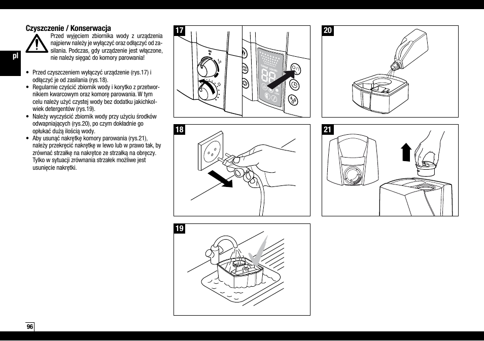 Boneco Air-O-Swiss Boneco U7145 User Manual | Page 96 / 164