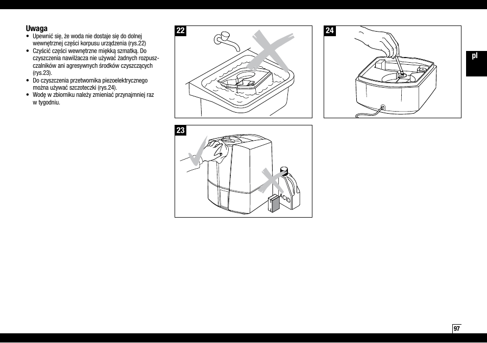 Boneco Air-O-Swiss Boneco U7145 User Manual | Page 97 / 164