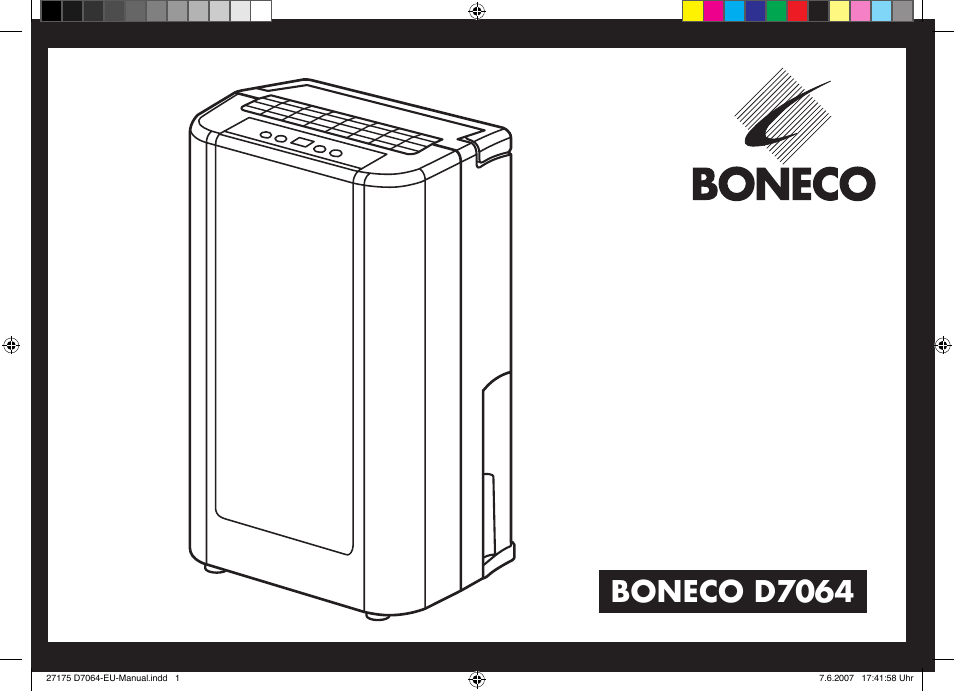 Boneco Air-O-Swiss Boneco D7064 User Manual | 112 pages