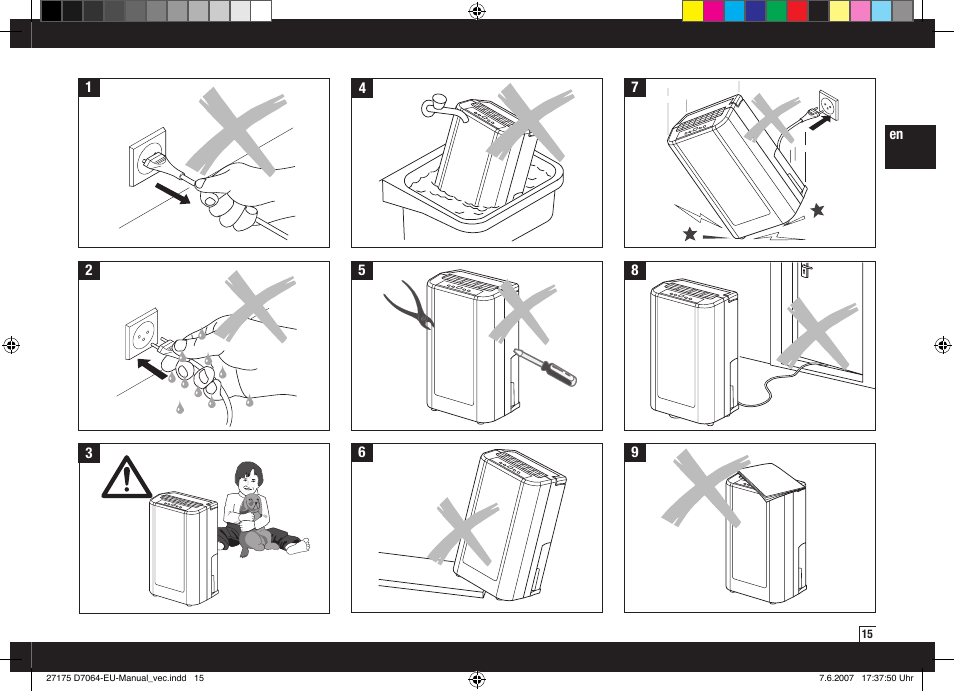 Boneco Air-O-Swiss Boneco D7064 User Manual | Page 15 / 112