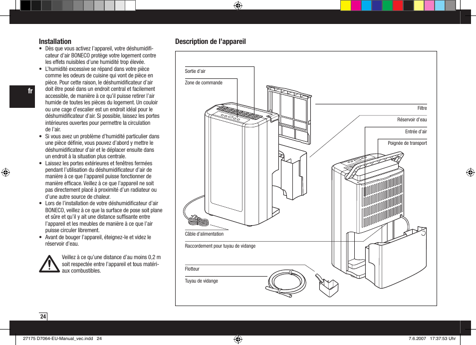 Boneco Air-O-Swiss Boneco D7064 User Manual | Page 24 / 112