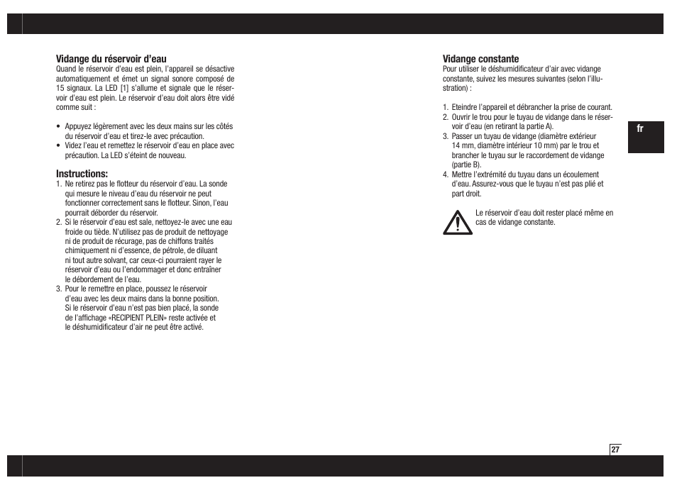 Boneco Air-O-Swiss Boneco D7064 User Manual | Page 27 / 112