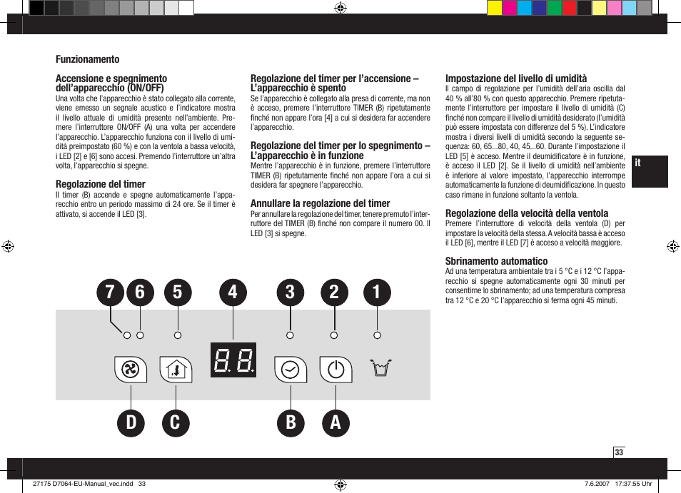 Boneco Air-O-Swiss Boneco D7064 User Manual | Page 33 / 112