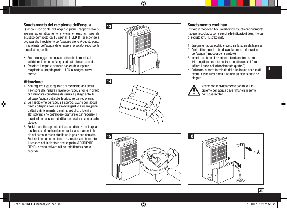Boneco Air-O-Swiss Boneco D7064 User Manual | Page 35 / 112