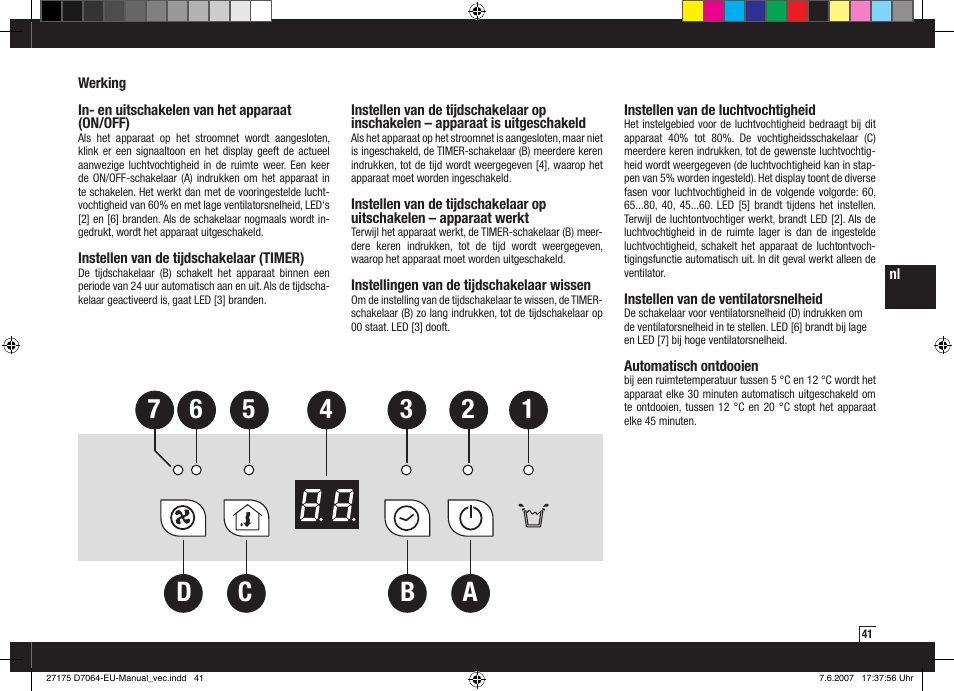 Boneco Air-O-Swiss Boneco D7064 User Manual | Page 41 / 112