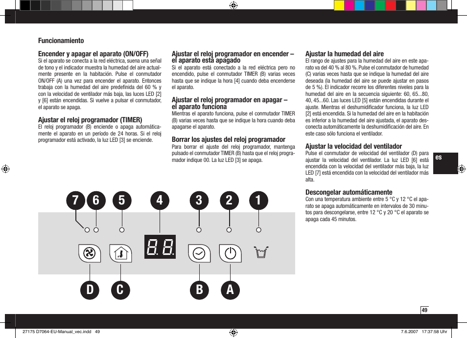 Boneco Air-O-Swiss Boneco D7064 User Manual | Page 49 / 112
