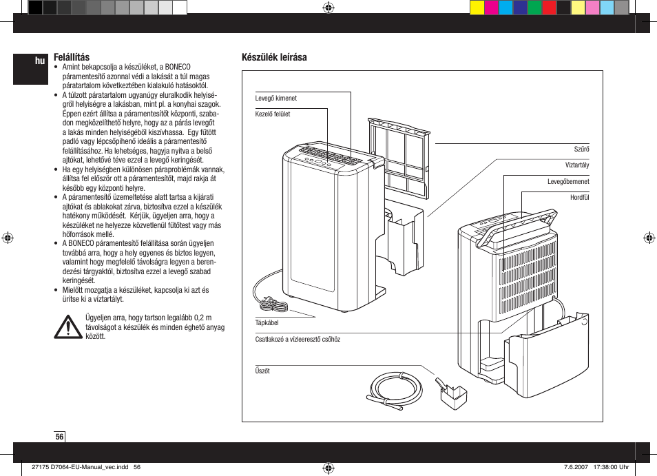 Boneco Air-O-Swiss Boneco D7064 User Manual | Page 56 / 112