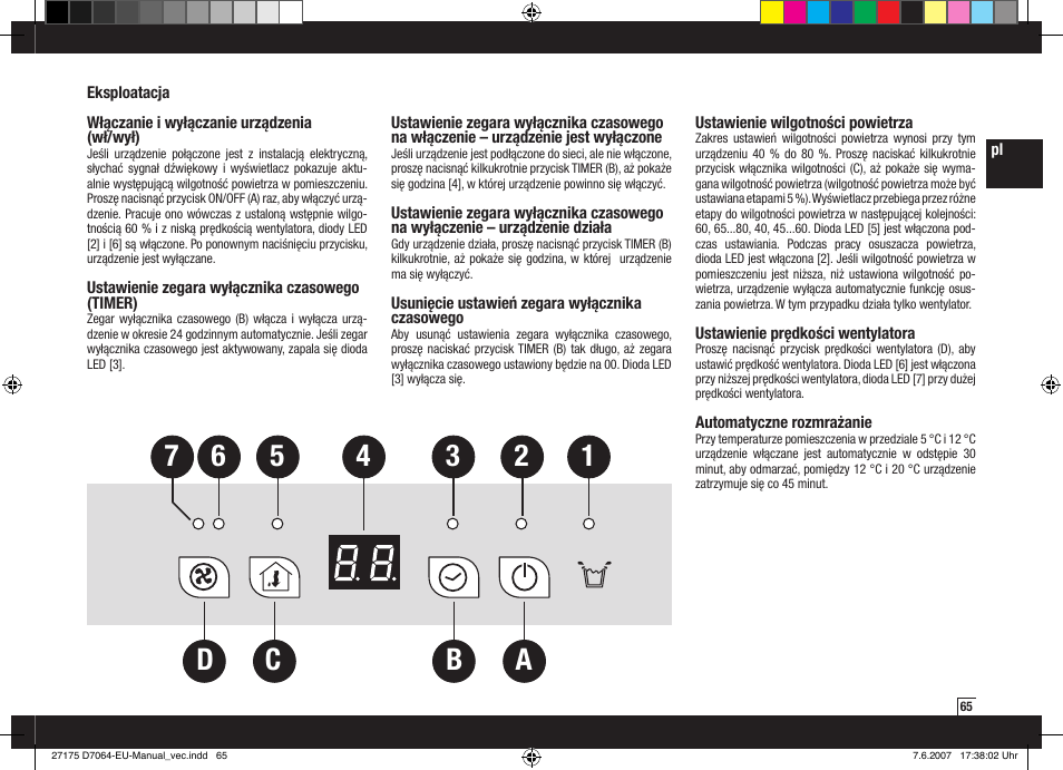 Boneco Air-O-Swiss Boneco D7064 User Manual | Page 65 / 112