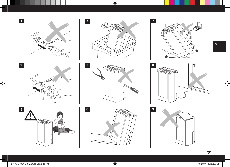 Boneco Air-O-Swiss Boneco D7064 User Manual | Page 71 / 112