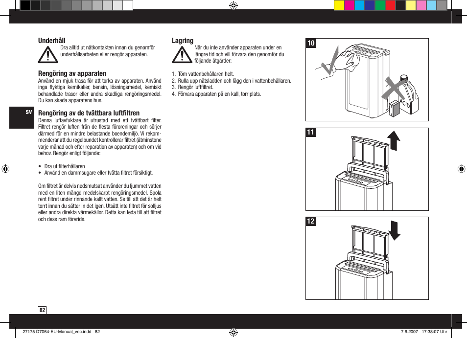 Boneco Air-O-Swiss Boneco D7064 User Manual | Page 82 / 112