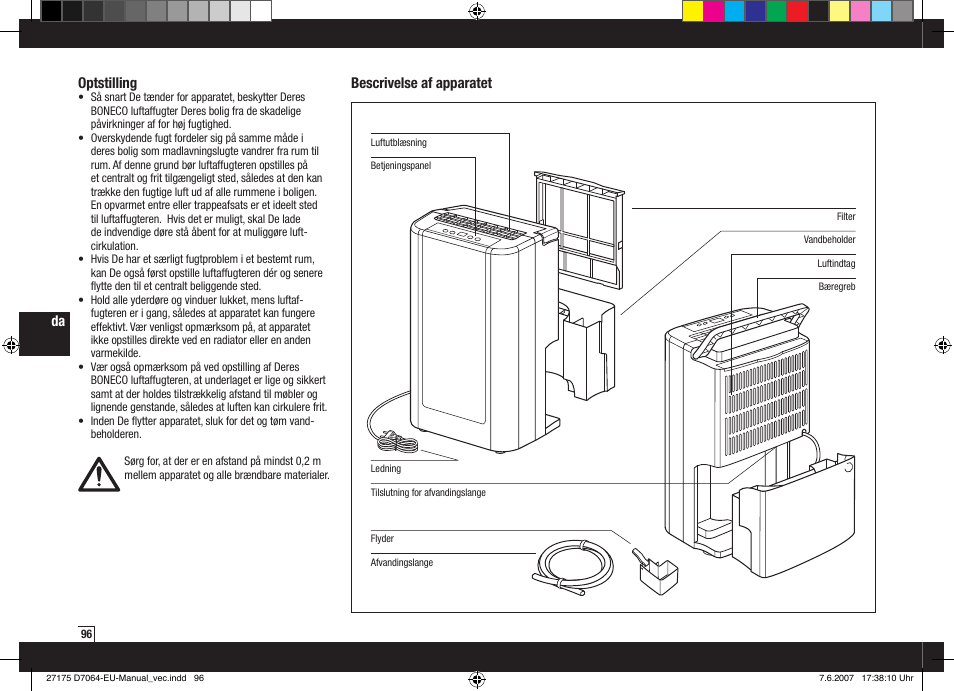 Boneco Air-O-Swiss Boneco D7064 User Manual | Page 96 / 112