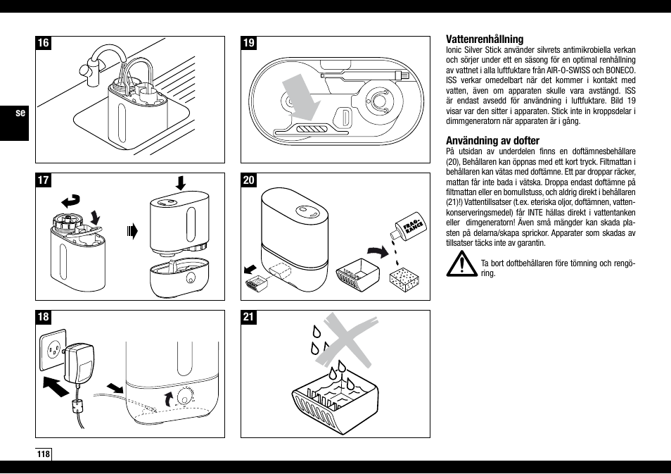 Boneco Air-O-Swiss AOS U200 User Manual | Page 118 / 172