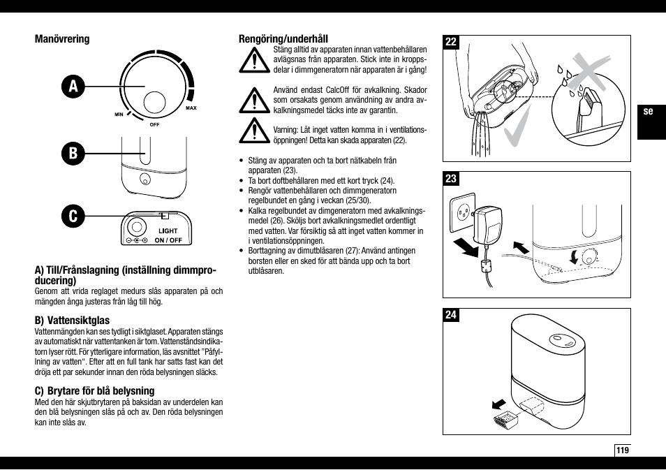 Boneco Air-O-Swiss AOS U200 User Manual | Page 119 / 172