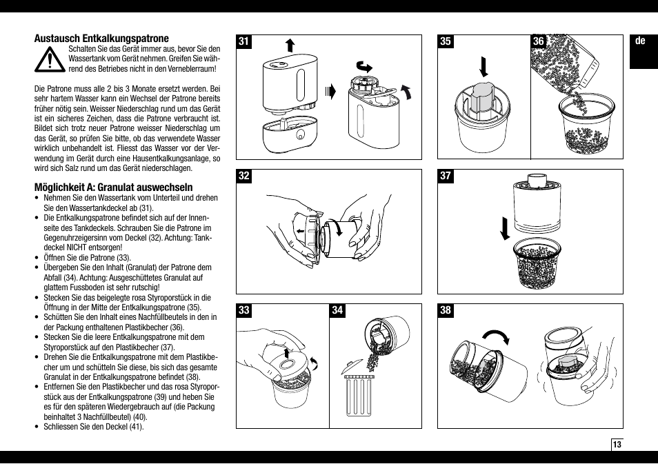 Boneco Air-O-Swiss AOS U200 User Manual | Page 13 / 172