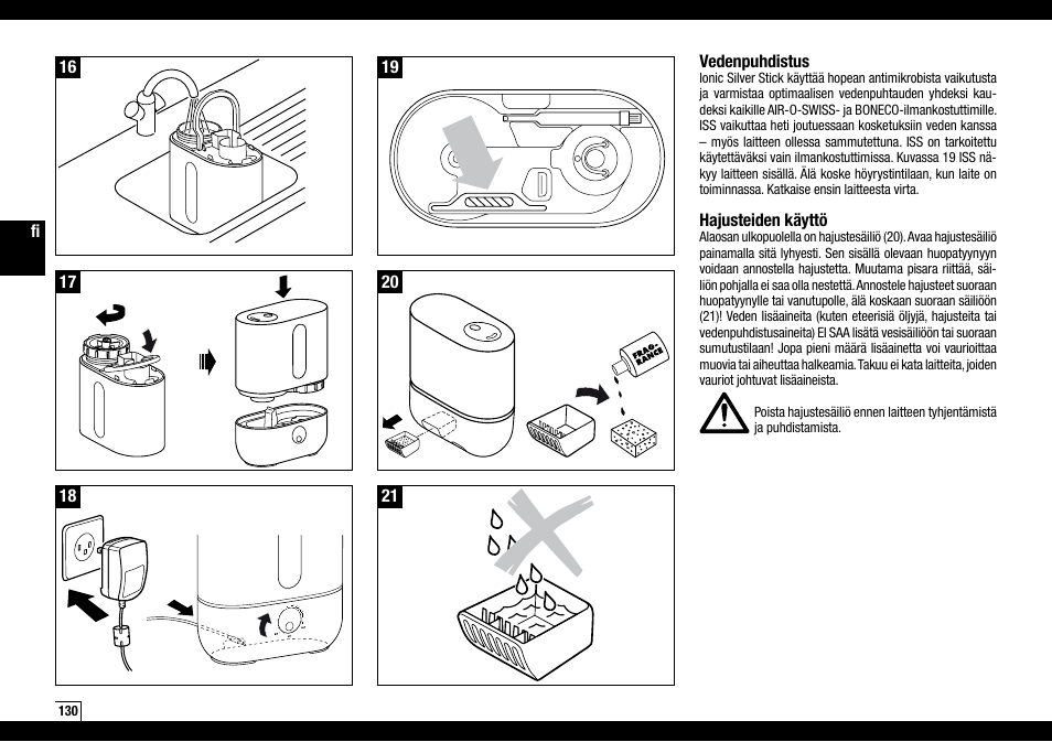 Boneco Air-O-Swiss AOS U200 User Manual | Page 130 / 172