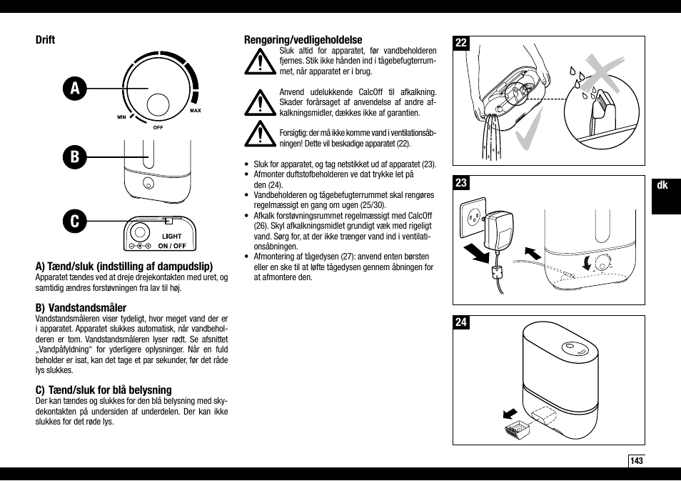 Boneco Air-O-Swiss AOS U200 User Manual | Page 143 / 172