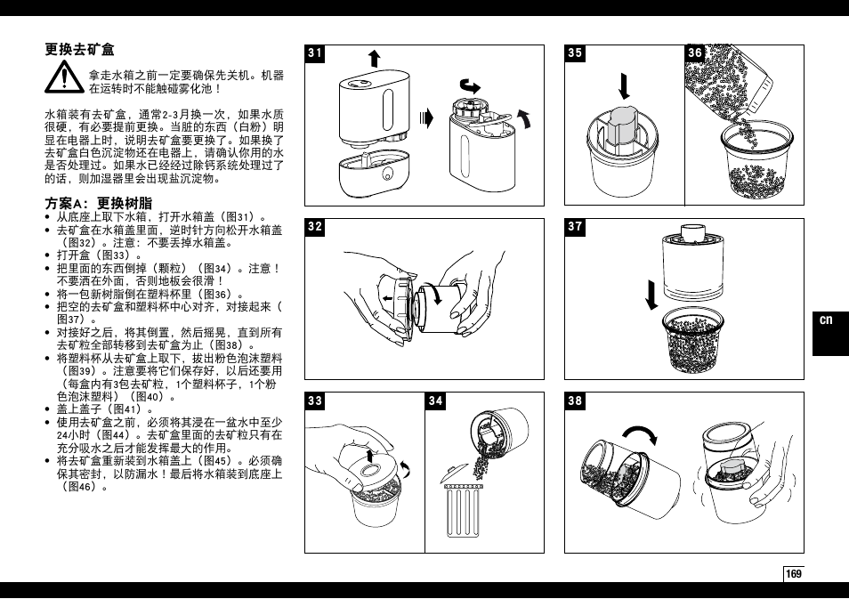 Boneco Air-O-Swiss AOS U200 User Manual | Page 169 / 172