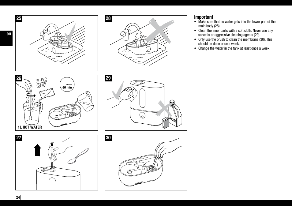 Boneco Air-O-Swiss AOS U200 User Manual | Page 24 / 172