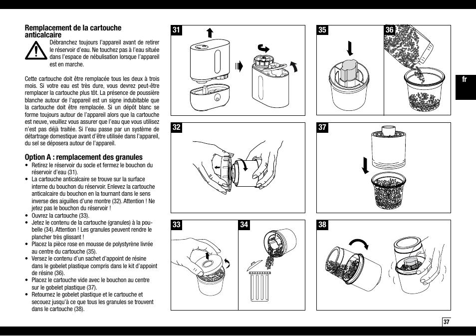 Boneco Air-O-Swiss AOS U200 User Manual | Page 37 / 172